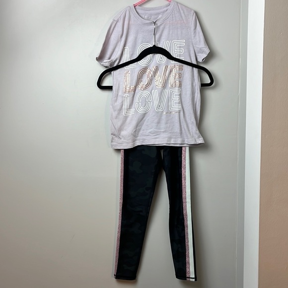Piratical gangster leggings and t shirt set